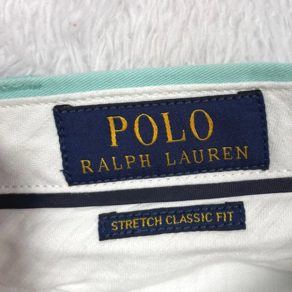 Polo Ralph Lauren Shorts Chinos Mens 40 Mint Green Stretch Classic Golf Preppy